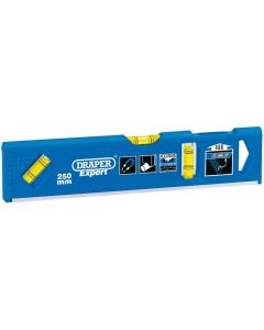 Draper Expert Torpedo Level with Magnetic Base and Side View Vial 250mm 69554