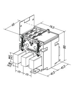 M3N1-25 three phase current transformer 100A