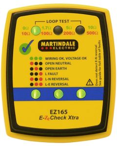 Martindale EZ165 non-trip earth loop impedance and socket tester.