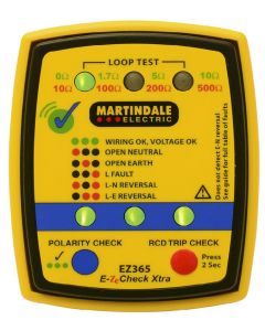 Martindale EZ365 Socket Earth Loop & RCD Tester