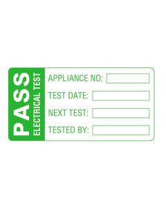 Martindale LAB2 Large PASS PAT Test Labels 