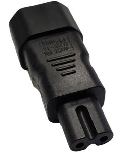 IEC C14 to C7 BS EN 60320 Mains Adapter