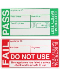 Metrel A142-700 High Capacity PASS FAIL PAT Label Kit
