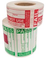 Metrel A142-700 High Capacity PASS FAIL PAT Label Kit