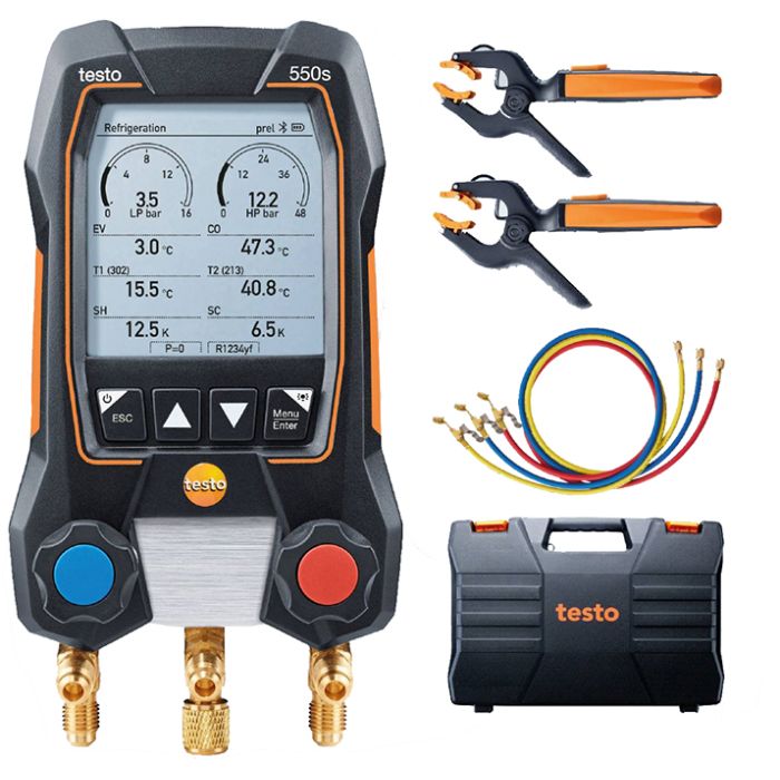 testo 550s Manifold SMART Kit with Hoses 0564 5503 02