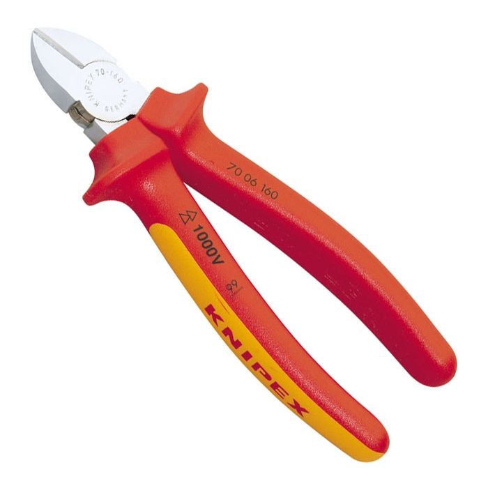 Knipex 160mm Fully Insulated Diagonal Side Cutter 81262 