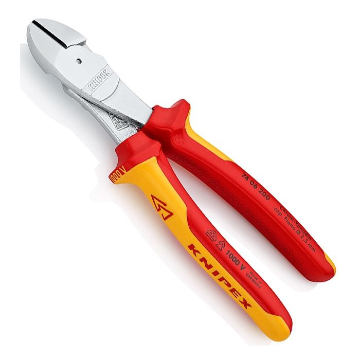 Knipex Fully Insulated VDE High Leverage Diagonal Side Cutter 200mm