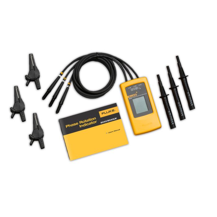 Fluke 9040 Phase Rotation Tester With Clips