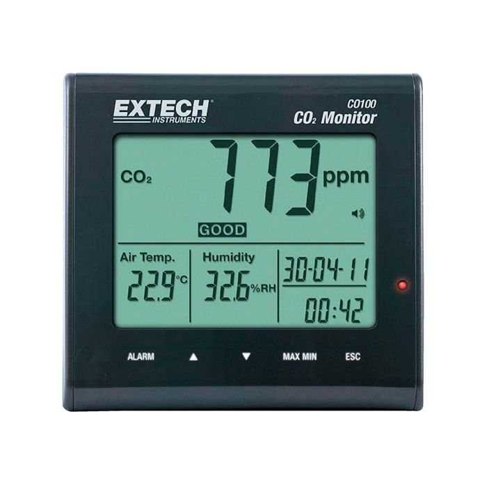 Extech CO100 Desktop Indoor Air Quality CO₂ Monitor
