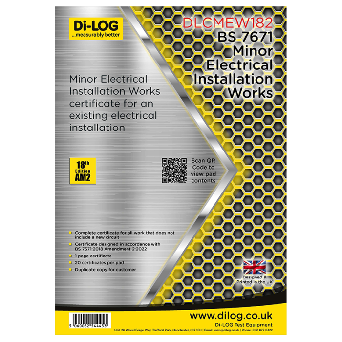 Di-Log DLCMEW182 Minor Electrical Installation Works