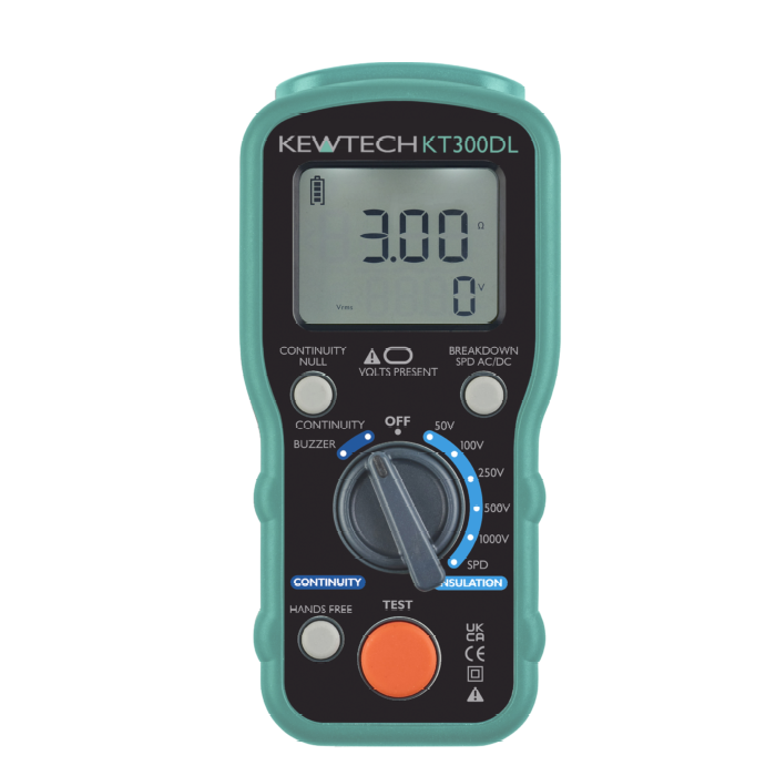 Kewtech KT300DL Digital Insulation Continuity Tester