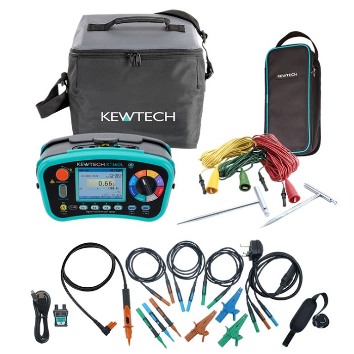 Kewtech KT66ET Multifunction Tester and Earth Testing Kit
