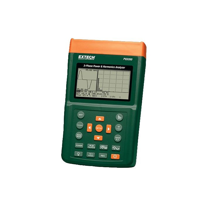 Extech PQ3350-3: 3-Phase Power & Harmonics Analyzer