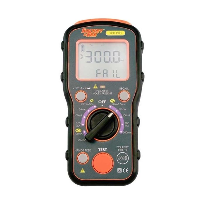 Socket and See RCD PRO Professional RCD Tester