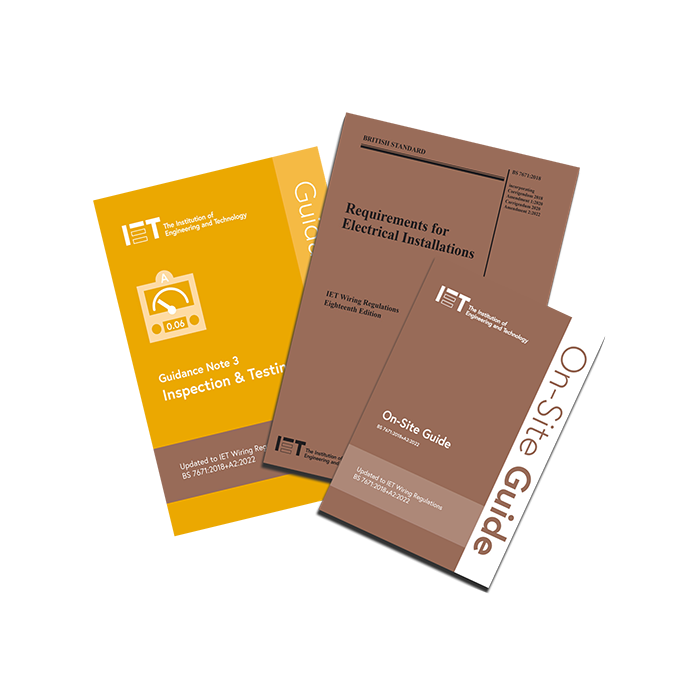 IET Wiring Regulations 18th Edition, On-Site Guide, Guidance Note 3 Bundle