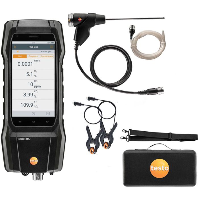 testo 300 Flue Gas Analyser advanced kit 0564 3002 91