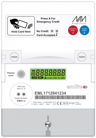 Emlite MP22 RFID Pre-payment meter