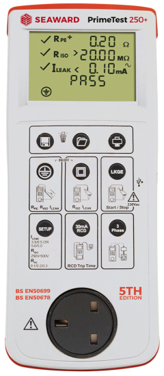 Seaward Primetest 250 Plus PAT Tester and Datalogger Software 403A910