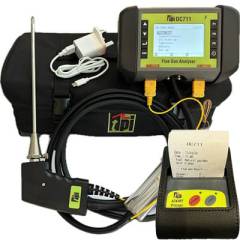 TPI DC711 Flue Gas Analyser Kit 1 with A741BT Printer
